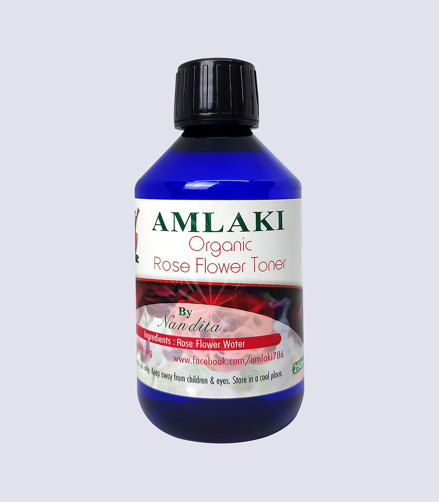 Organic Rose Flower Toner by Amlaki Herbal